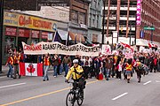 Canadians Against Proroguing Parliament in Vancouver.