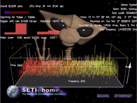 Скриншот программы SETI@Home