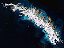 Satelita bildo de Sud-Georgioj