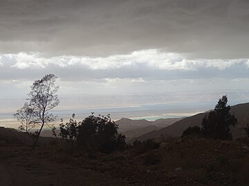 Dead Sea from the Jordan mountains