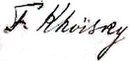 Firma di Fatali Khan Khoyski