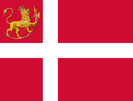 Norges flag i perioden 1814-21 efter bruddet med Danmark i 1814.