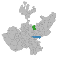 Location of the municipality in Jalisco