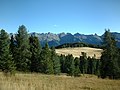 La catena del Lagorai vista da Passo Lusia