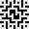 A Bengali crossword grid