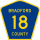 County Road 18 marker