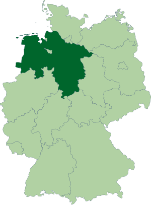 Нижняя Саксония на карте