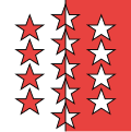 Флаг кантона Вале Швейцария