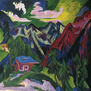 Ernst Ludwig Kirchner, Die Klosterser Berge, 1923