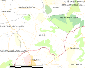 Poziția localității Lisores