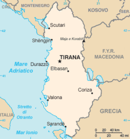 Albania - Mappa