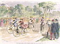 Erstes Fahrradrennen (1. November 1868)