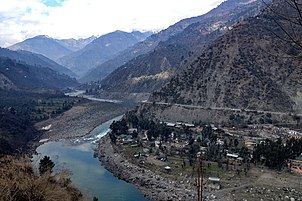 Chenab flowing through Ramban