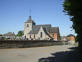 The church in Saint-Aubin