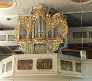 Orgel von Johann Hencke in der Kirche St Nikolaus in Etzelwang