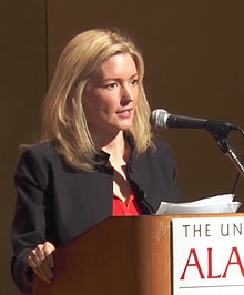 Kathryn Stockett speaks at the University of Alabama in 2014