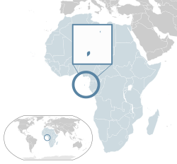 موقعیت  سائوتومه و پرنسیپ  (آبی تیره) – در آفریقا  (آبی روشن و خاکستری تیره) – در اتحادیه آفریقا  (آبی روشن)