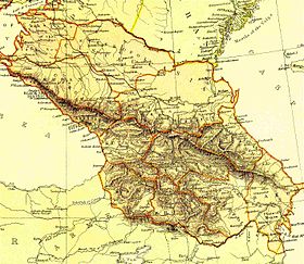 Localização de Federação Transcaucasiana