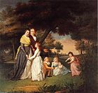 Джеймс Пил, художник и его семья, 1795. Пенсильванская академия изящных искусств
