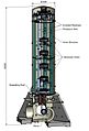 Схема подвесов зеркал нового интерферометра Advanced Virgo