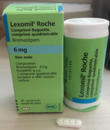 Boîte de Lexomil Roche 6 mg en France