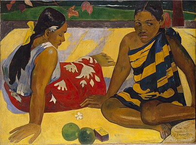 Tahitiaj virinoj, 1891, Parizo, Musée d'Orsay