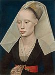 Porträtt av en dam av Rogier van der Weyden 1463.