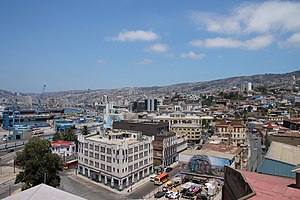 Pogled na centar Valparaísa