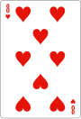 8 de corazones