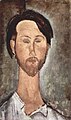 Modigliani, Retrato de Léopold Zborowski, óleo, 1918. Colección privada, París.[80]​