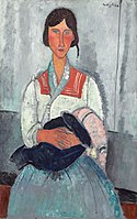 Mujer con niño, de Amedeo Modigliani, 1917.