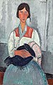 Amedeo Modigliani: A xitana e o neno (1919).