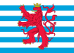 Civil Ensign of Luxembourg (Barry of ten, argent and bleu celeste)