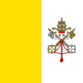 Flag of Vatican City from 1929 to 2001