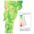 Image 57Population density of Vermont (from Vermont)