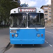 Троллейбус 4902 на маршруте «Б». 2007 год.