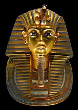 Le masque d'or découvert dans la tombe de Toutânkhamon.