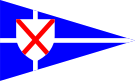 Burgee of Porthpean Sailing Club, Cornwall