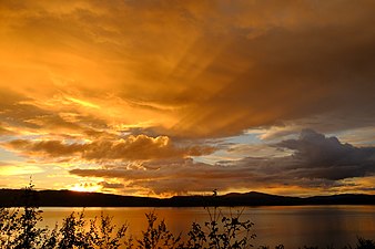 Закат в Сулитьельма, Норвегия