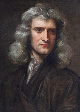 Isaak Njuton vl 1689 (Godfri Kneller-seran voimujukuva)