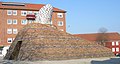 Kapel til Nutiden (Chapel for Present Times), a large ceramic sculpture (Bjørn Nørgaard 1994). One of several modern artworks around the city.