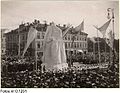 Inauguration de la statue à Göteborg en 1904.