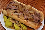 Italian beef sandwich