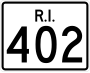 Route 402 marker