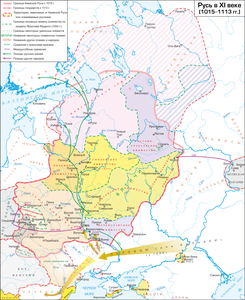 Переяславское княжество на карте Древней Руси (XI век)