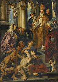 Saint Martin Healing the Possessed Man by Jacob Jordaens, 1630