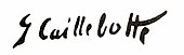 signature de Gustave Caillebotte