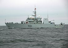Photo of Canadian Navy cruise ship at sea