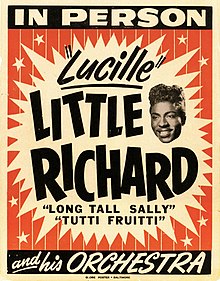 A poster advertising Little Richard and his orchestra