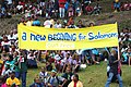 Solomon Islanders at a peace protest in 2003